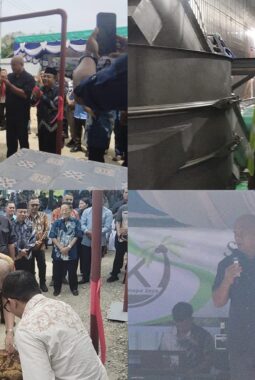 Bupati Nias Utara Meresmikan Pembukaan Pabrik CV. Tani Kelapa Jaya di Kecamatan Lahewa